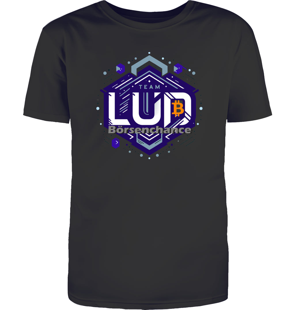 Crypto Lud blue T-Shirt beidseitig bedruckt