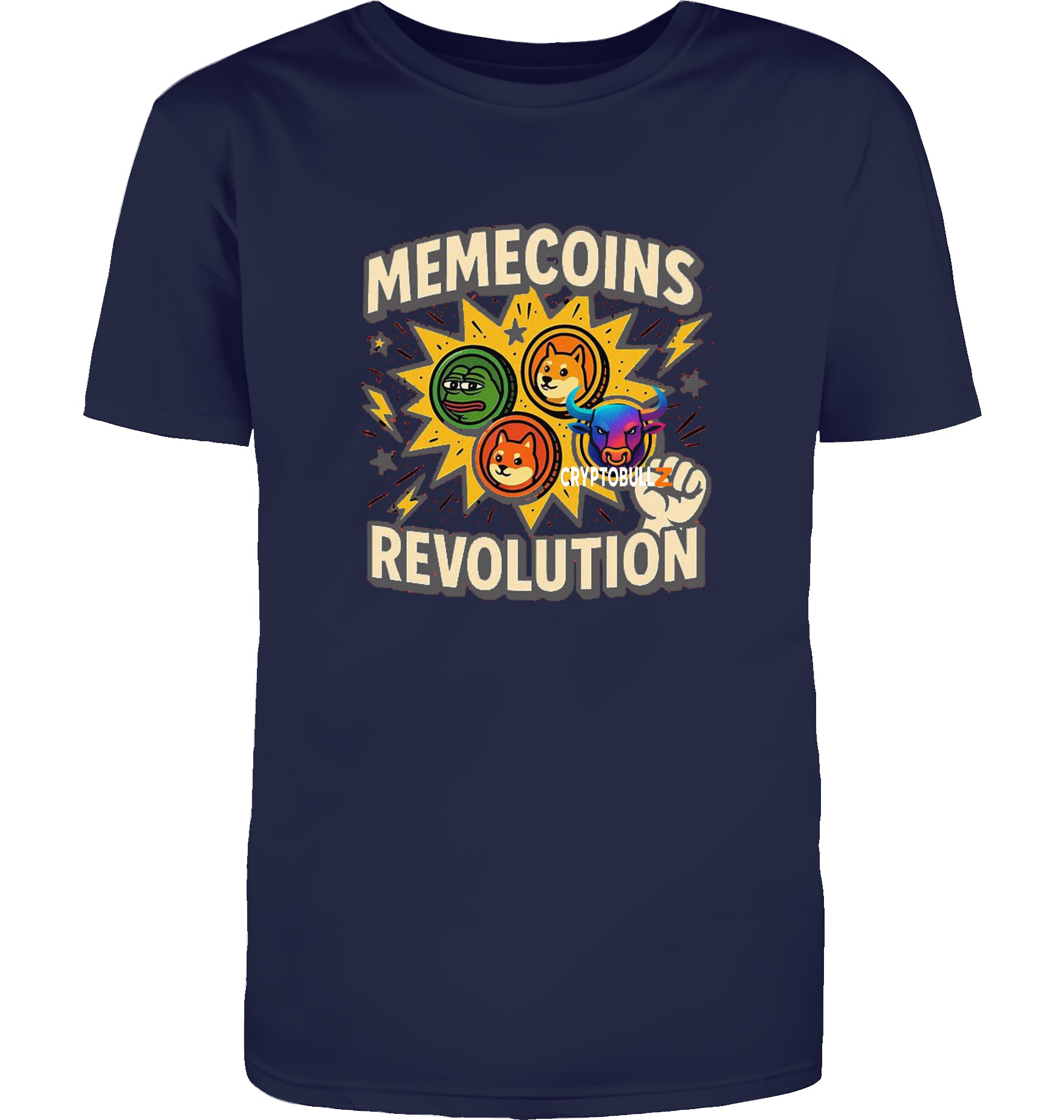 Memecoins Revolution Cryptobullz  T-Shirt