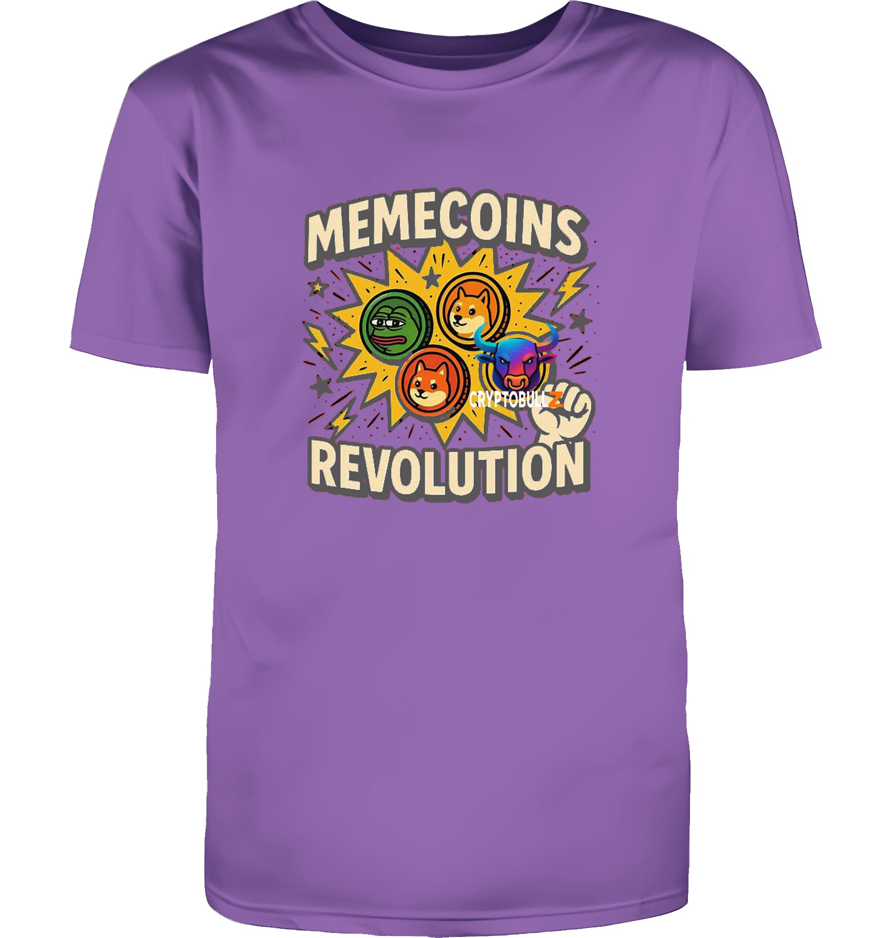 Memecoins Revolution Cryptobullz  T-Shirt