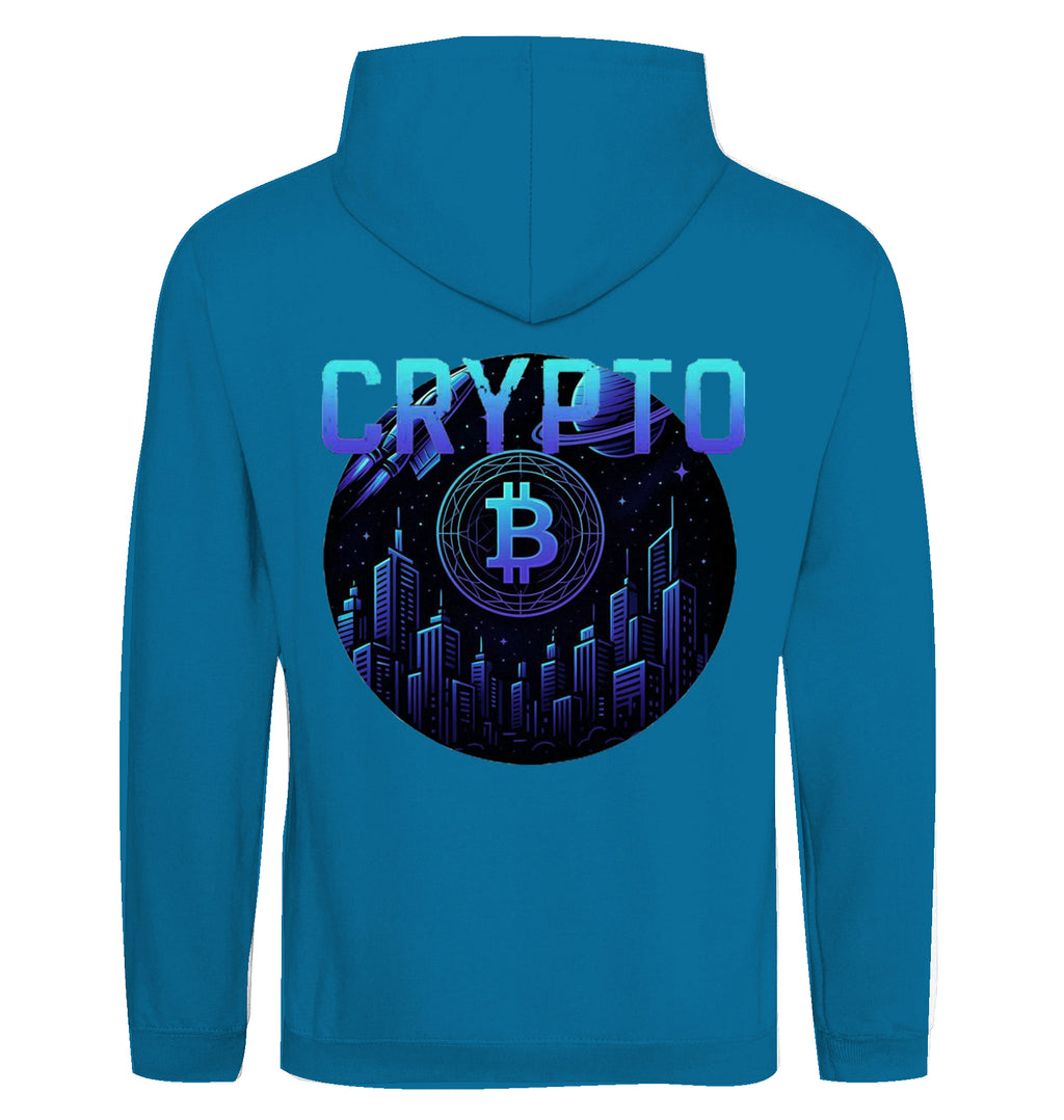 Crypto Lud blue Hoodie beidseitig bedruckt