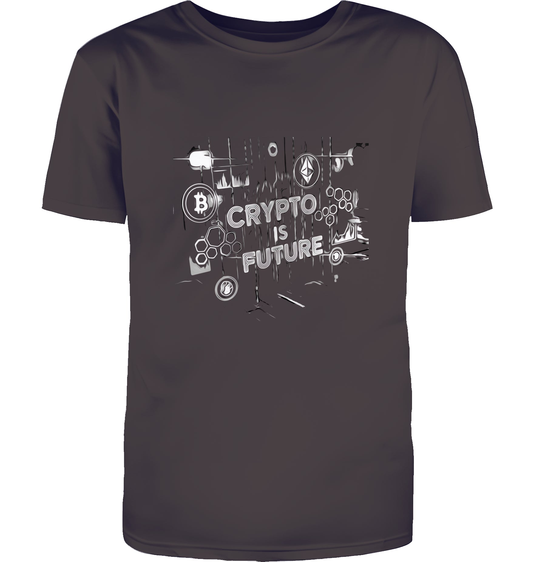 Crypto is Future Cryptobullz Edition beidsetig bedruckt T-Shirt