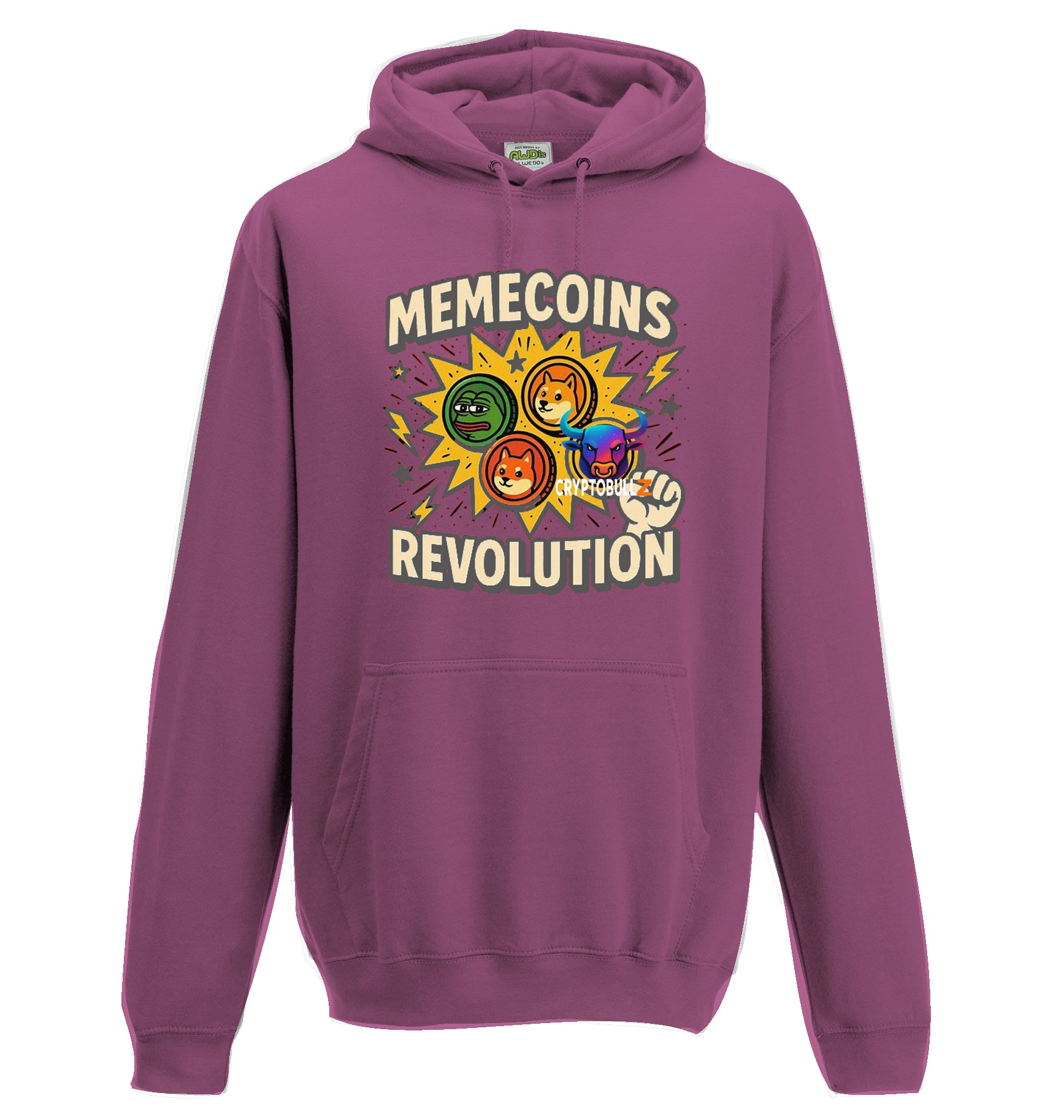 Memecoins Revolution Cryptobullz Hoodie