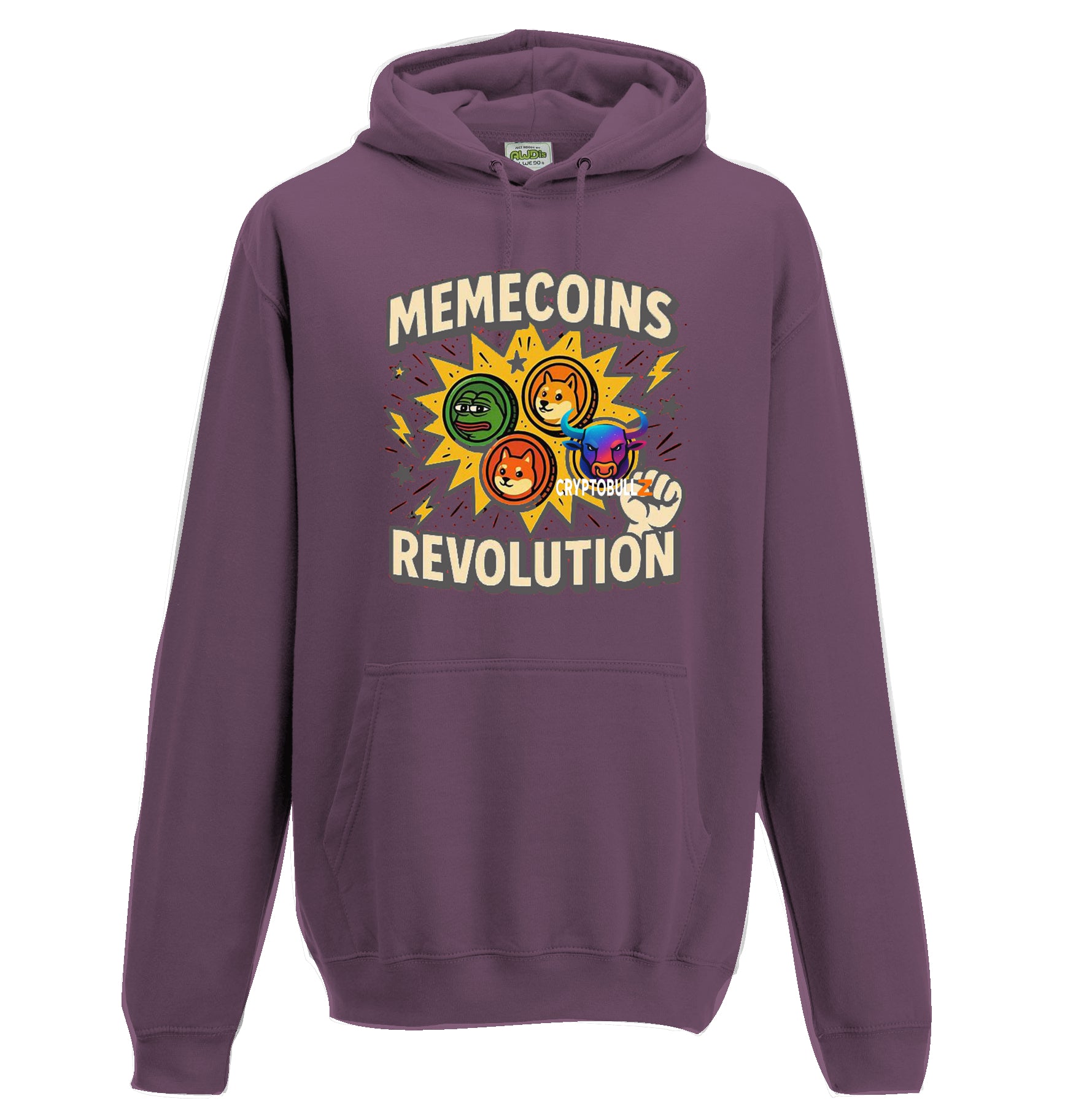 Memecoins Revolution Cryptobullz Hoodie