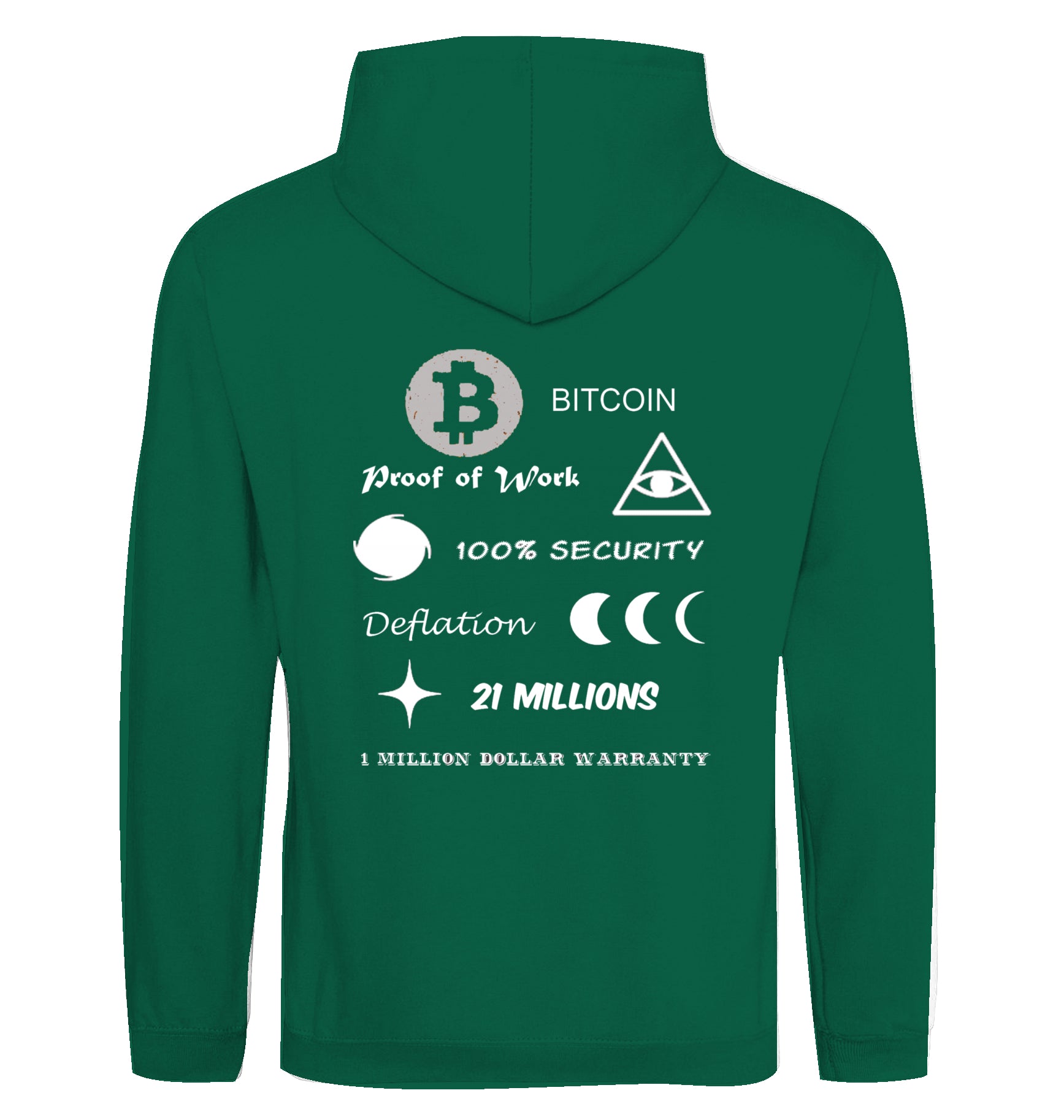BTC Hoodie beidseitig bedruckt