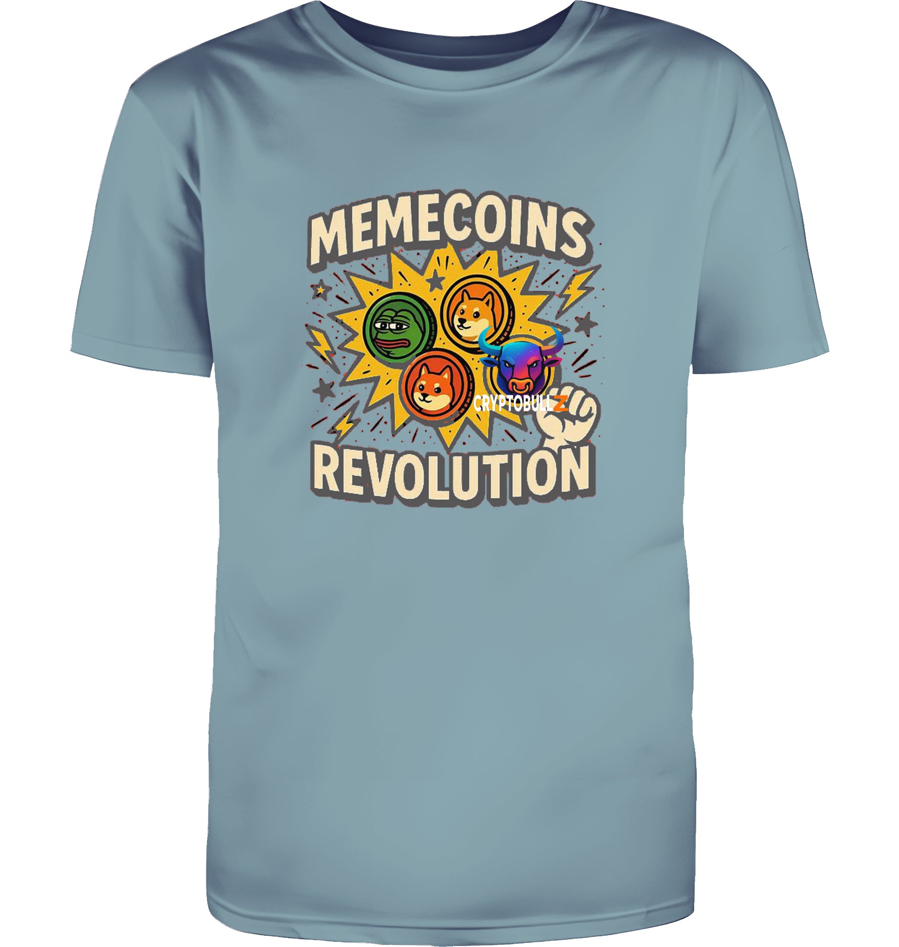 Memecoins Revolution Cryptobullz  T-Shirt