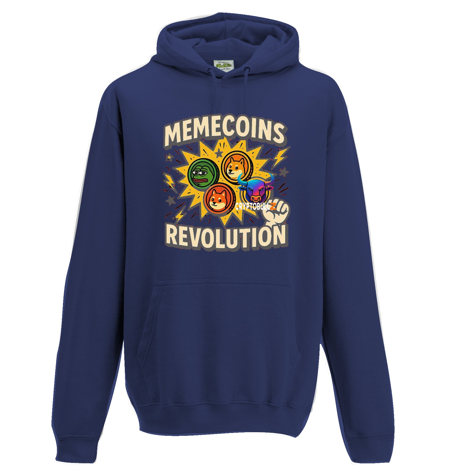 Memecoins Revolution Cryptobullz Hoodie