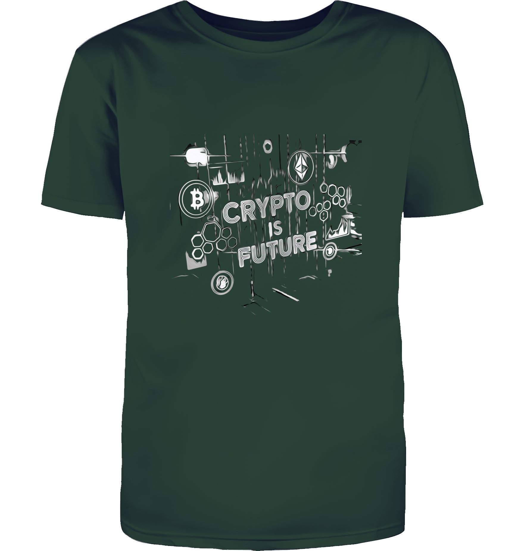 Crypto is Future Cryptobullz Edition beidsetig bedruckt T-Shirt