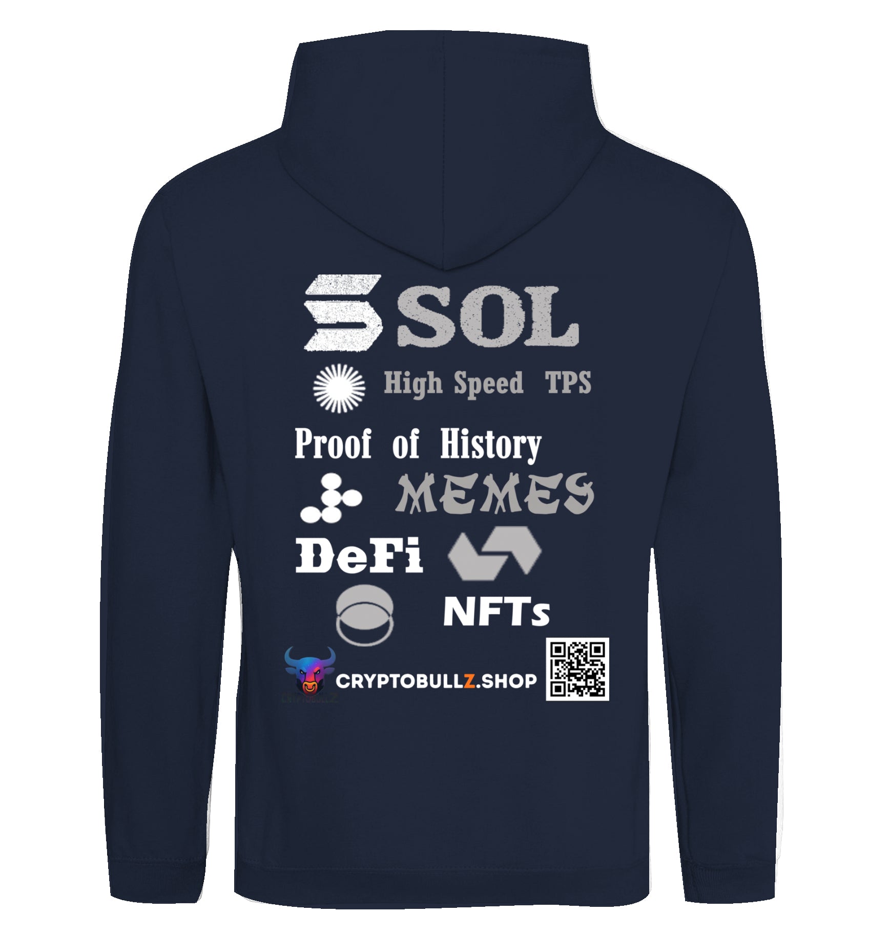 SOL Cryptobullz Hoodie beidseitig bedruckt