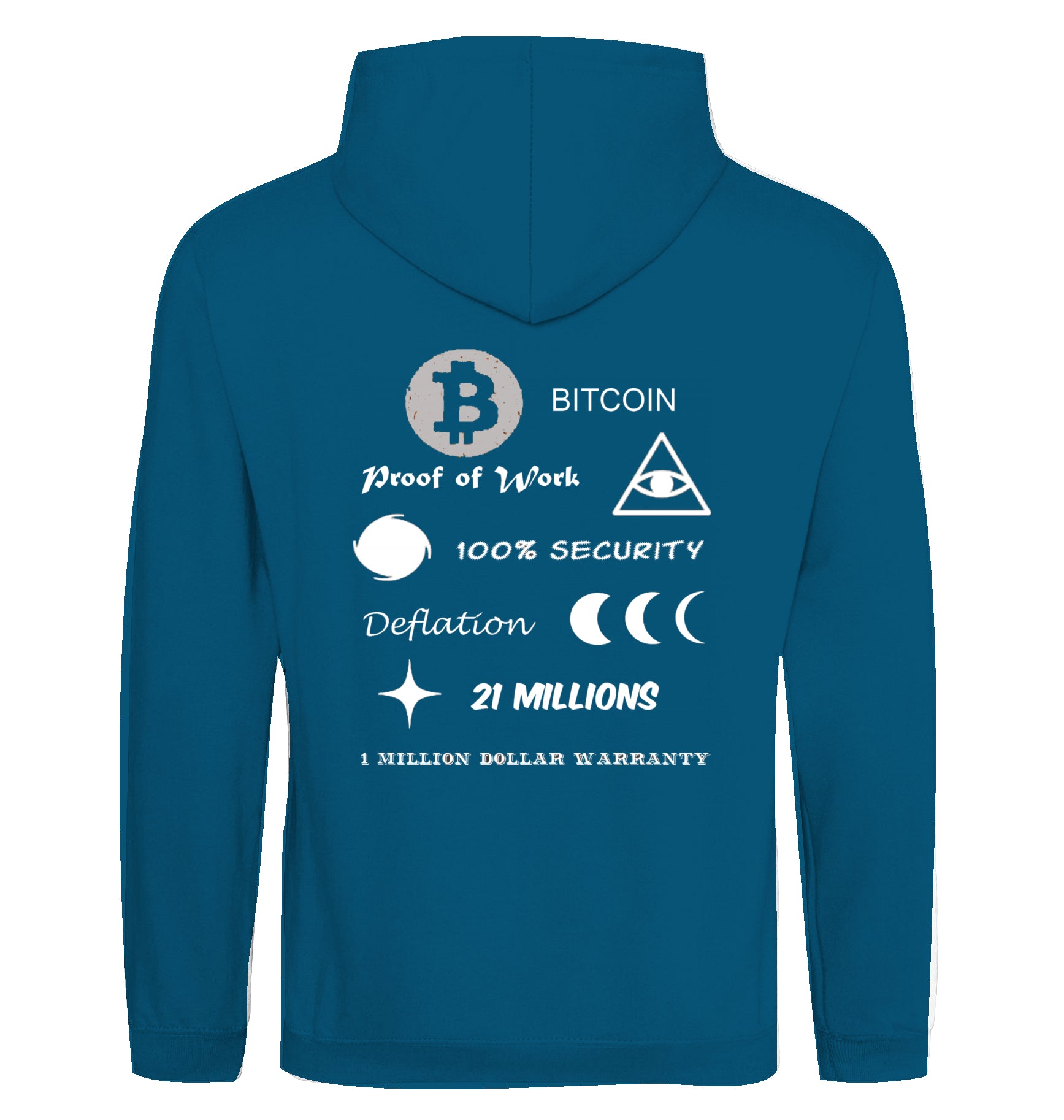 BTC Hoodie beidseitig bedruckt
