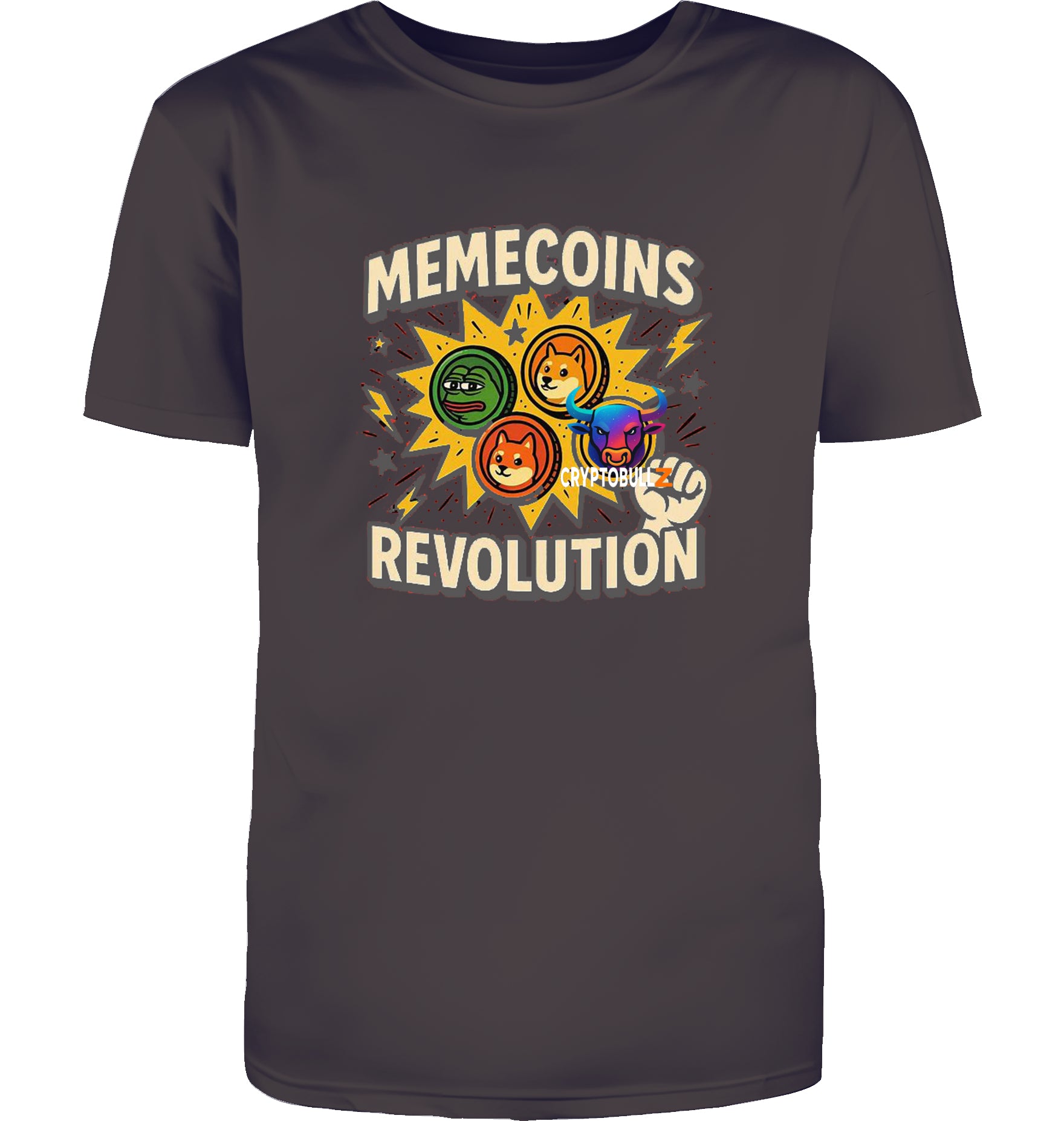 Memecoins Revolution Cryptobullz  T-Shirt